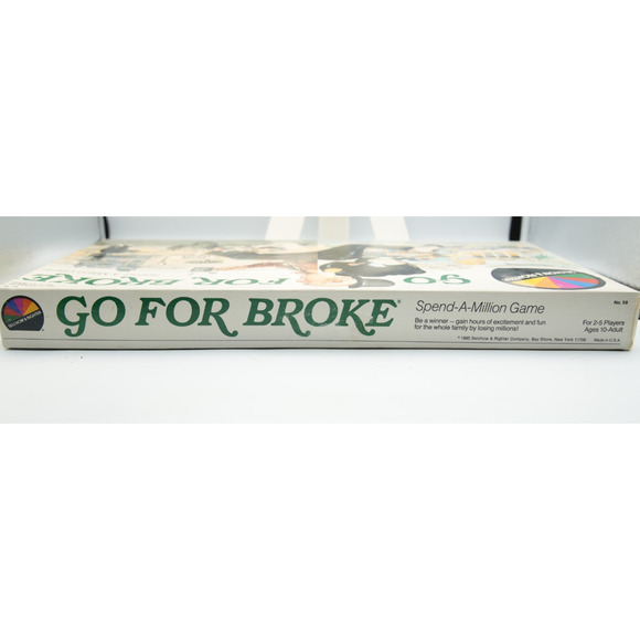 Vintage 1985 Go For Broke Spend A Million Board Game. By Selchow & Righter - Picture 3 of 4